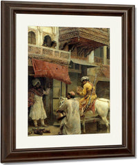 Street Scene In India By Edwin Lord Weeks Fine Art Print