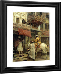Street Scene In India By Edwin Lord Weeks Fine Art Print