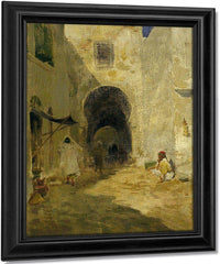 Street Scene Tunis By Willard Leroy Metcalf Fine Art Print