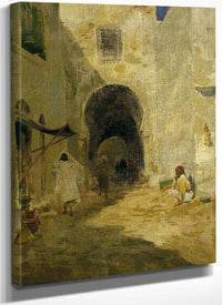 Street Scene Tunis By Willard Leroy Metcalf Fine Art Print
