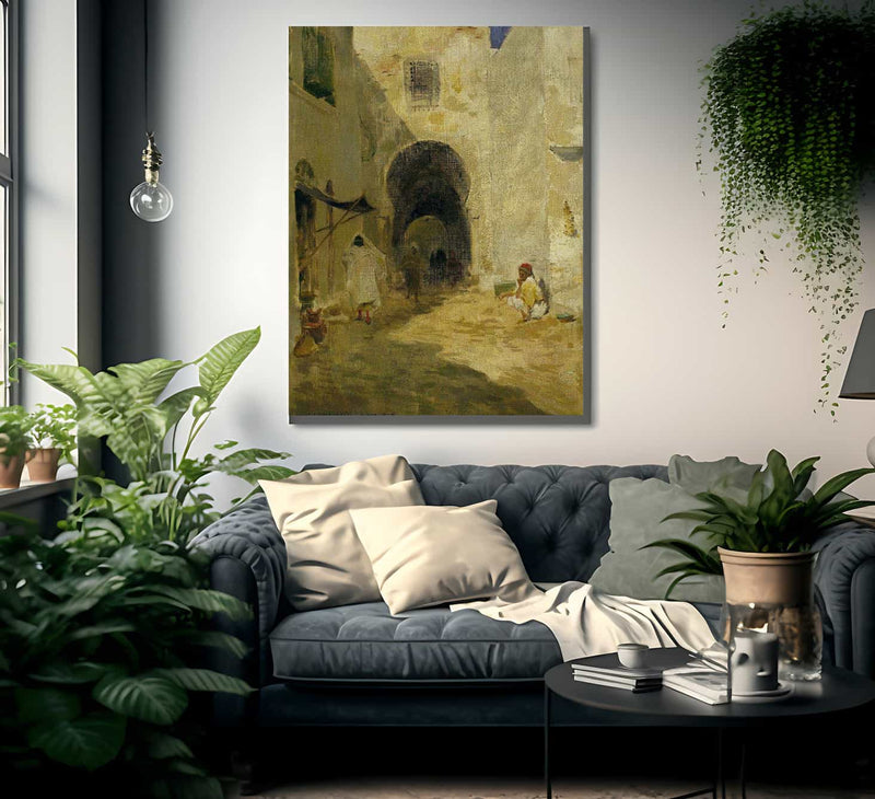 Street Scene Tunis By Willard Leroy Metcalf Fine Art Print