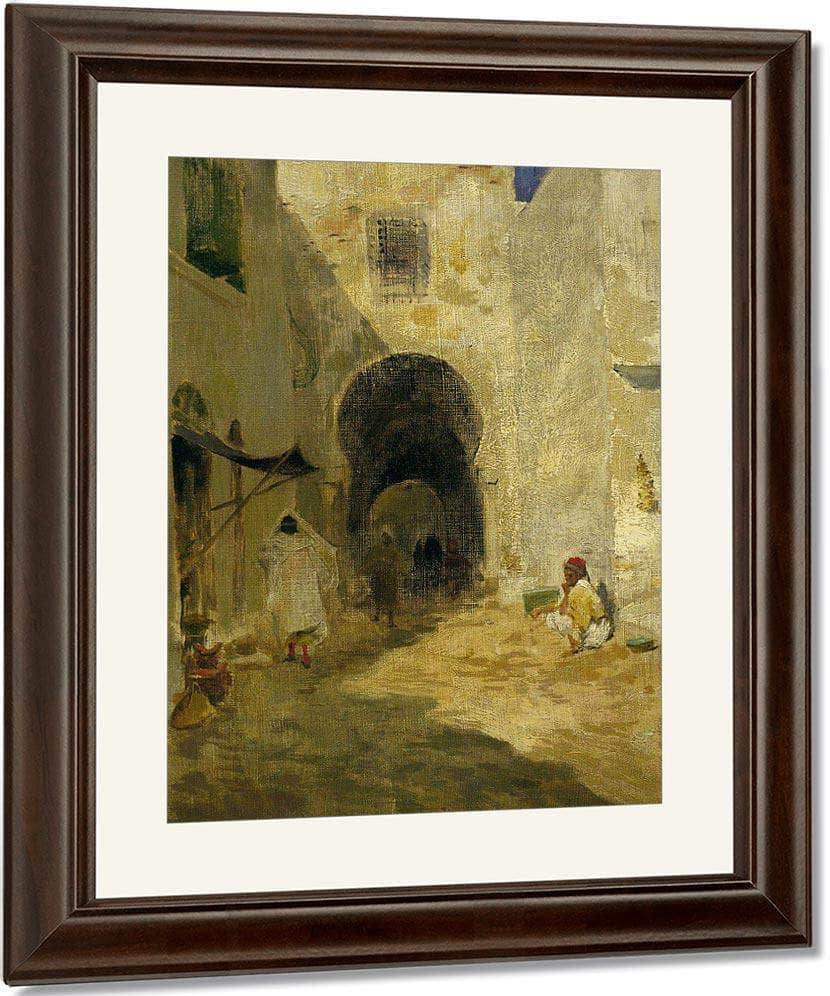 Street Scene Tunis By Willard Leroy Metcalf Fine Art Print