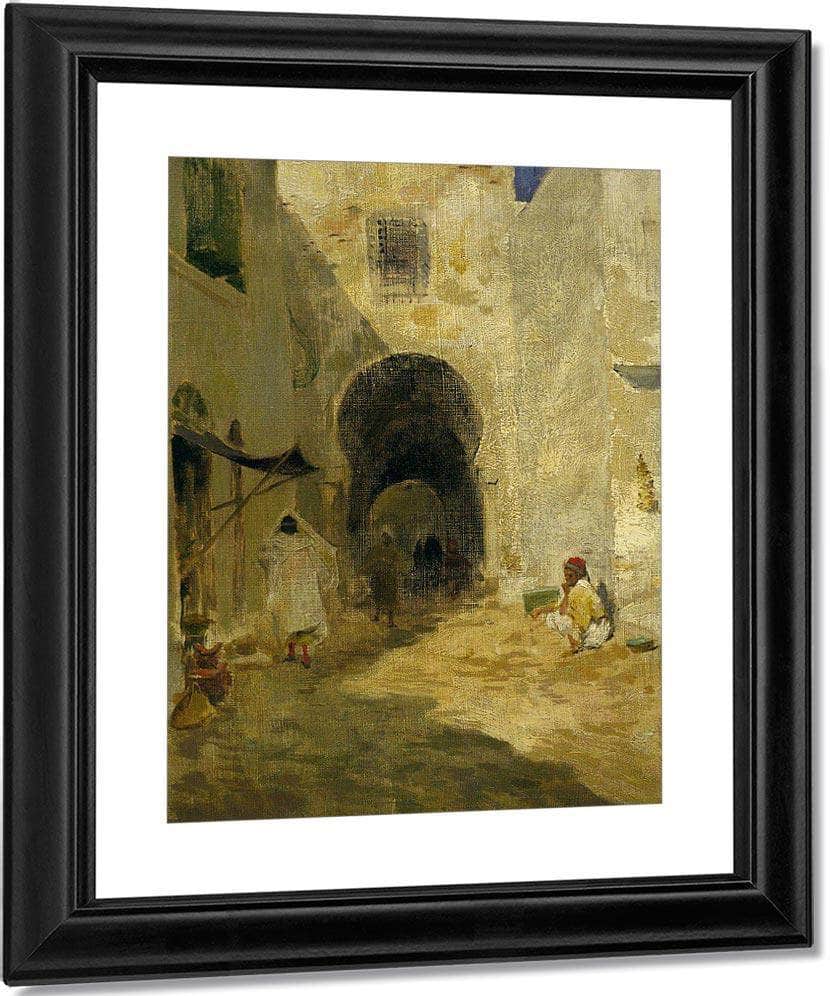 Street Scene Tunis By Willard Leroy Metcalf Fine Art Print