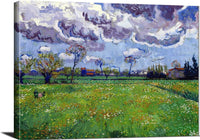 Stretched Canvas Landscape Under A Stormy Sky Painting Vincent Van Gogh Canvas Art Fine Art Print