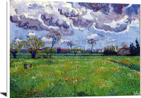 Stretched Canvas Landscape Under A Stormy Sky Painting Vincent Van Gogh Canvas Art Fine Art Print