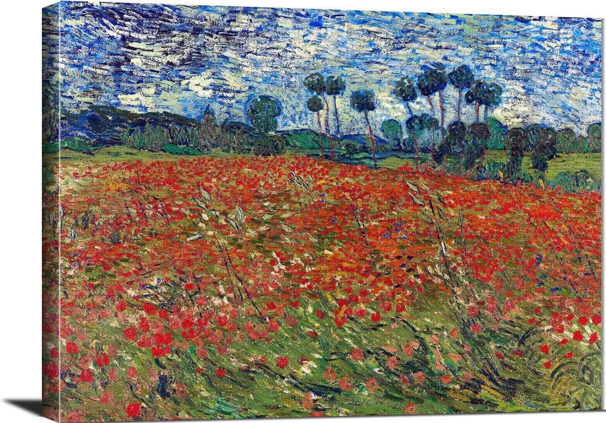 Stretched Canvas Poppy Field Painting Vincent Van Gogh Canvas Art Fine Art Print