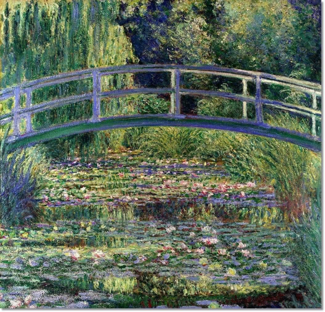 Stretched Canvas Water Lilies Japanese Bridge Painting Claude Monet Canvas Art Fine Art Print