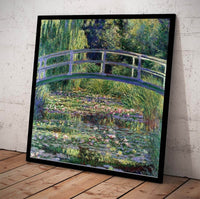 Stretched Canvas Water Lilies Japanese Bridge Painting Claude Monet Canvas Art Fine Art Print