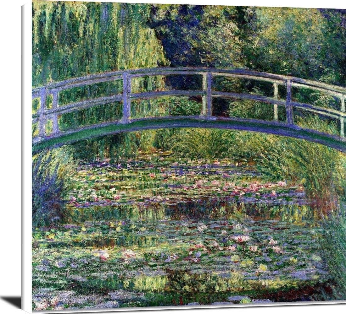 Stretched Canvas Water Lilies Japanese Bridge Painting Claude Monet Canvas Art Fine Art Print