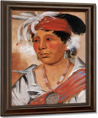 String, A Renowned Warrior By George Catlin Fine Art Print