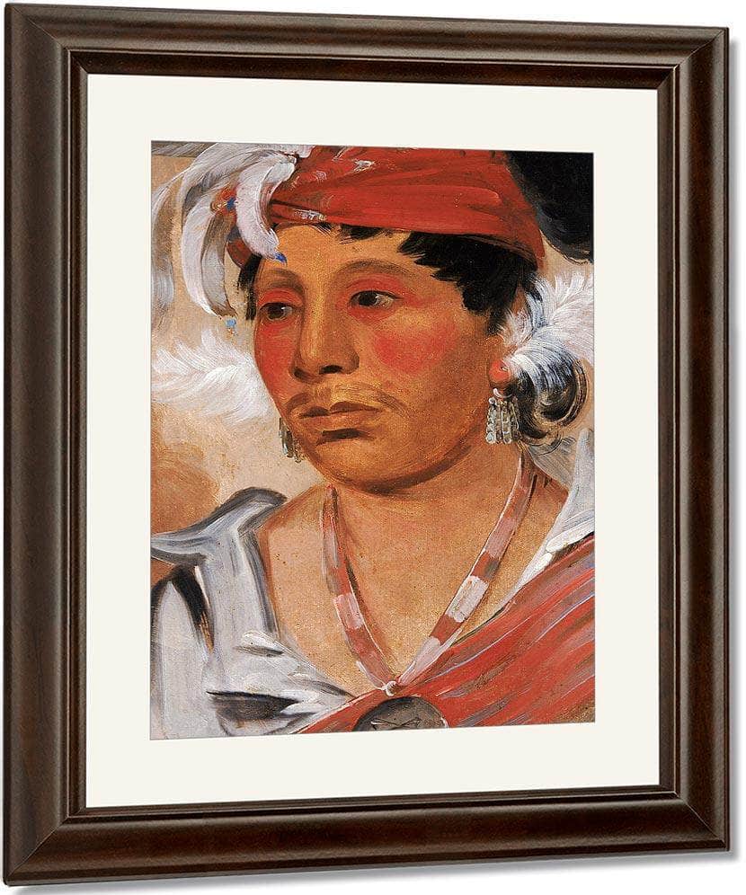 String, A Renowned Warrior By George Catlin Fine Art Print