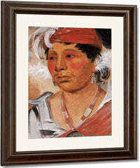 String, A Renowned Warrior By George Catlin Fine Art Print