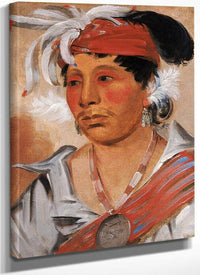 String, A Renowned Warrior By George Catlin Fine Art Print