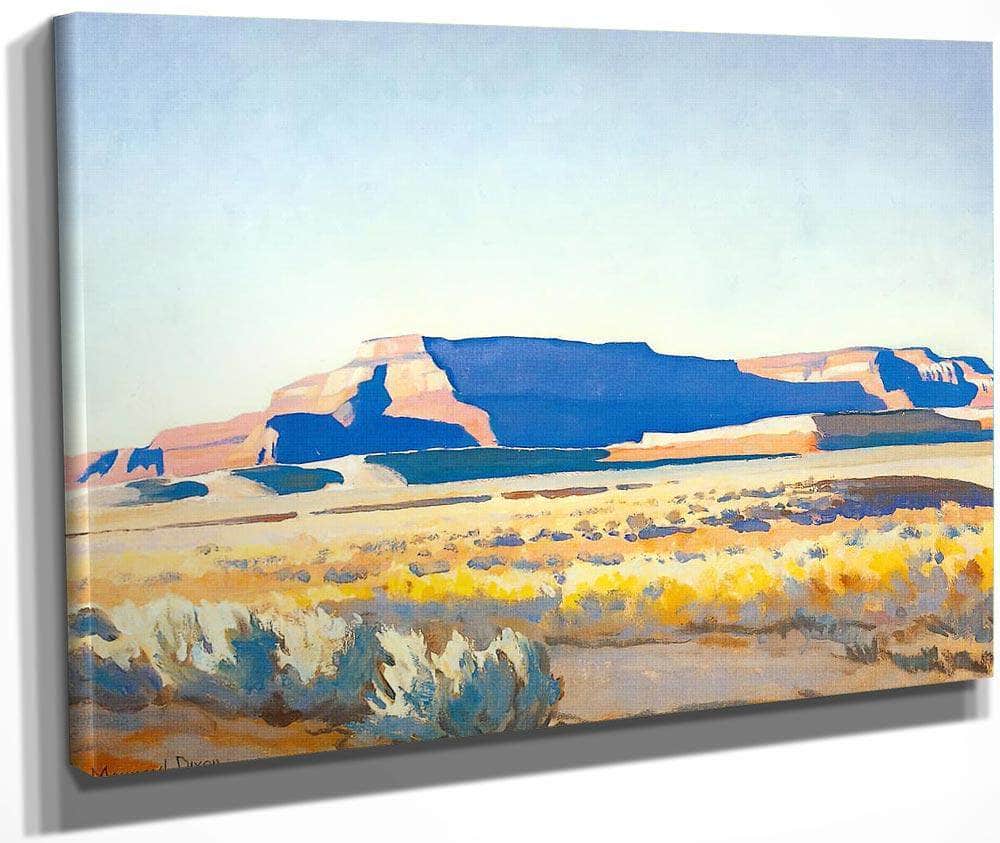 Striped Mesa By Maynard Dixon Fine Art Print