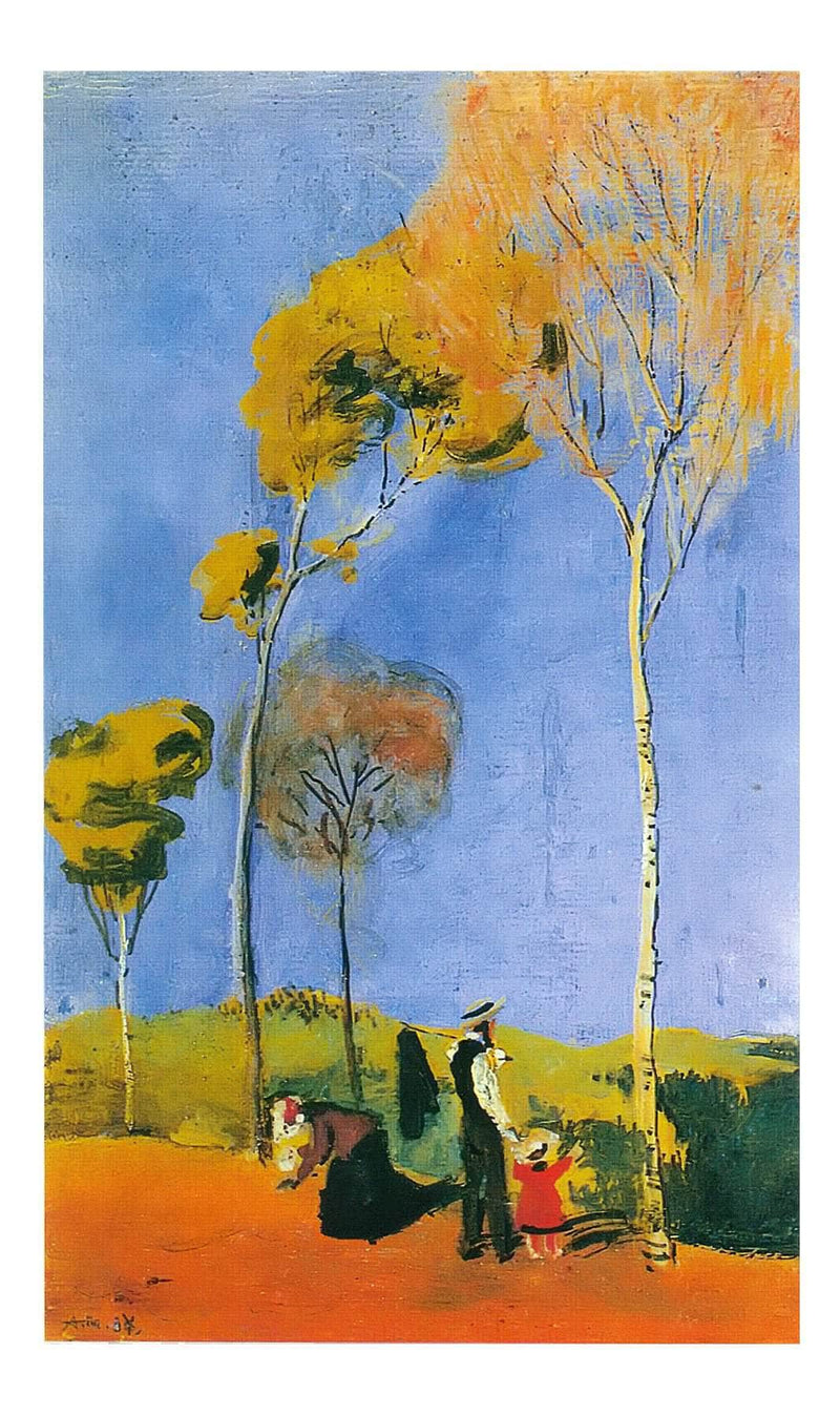 Stroller by August Macke Print Fine Art Print
