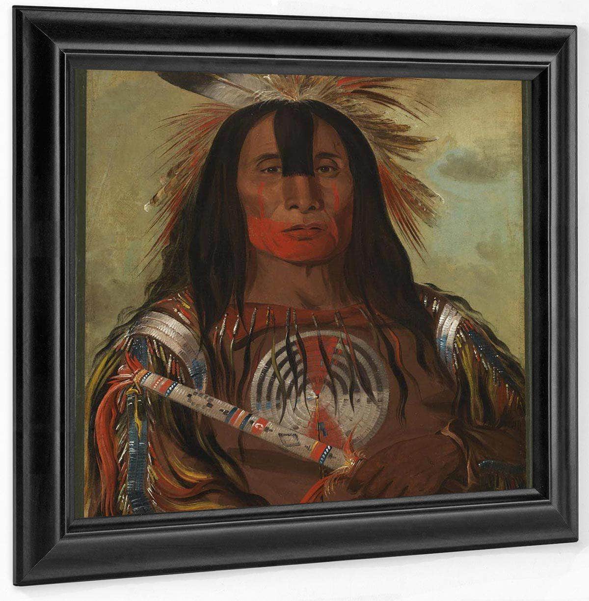 Stu Mick O Súcks, Buffalo Bull's Back Fat, Head Chief, Blood Tribe By George Catlin Fine Art Print