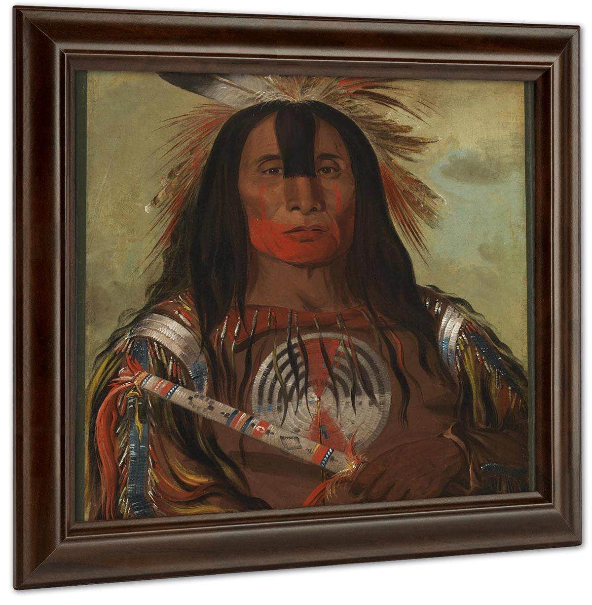 Stu Mick O Súcks, Buffalo Bull's Back Fat, Head Chief, Blood Tribe By George Catlin Fine Art Print