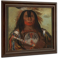 Stu Mick O Súcks, Buffalo Bull's Back Fat, Head Chief, Blood Tribe By George Catlin Fine Art Print