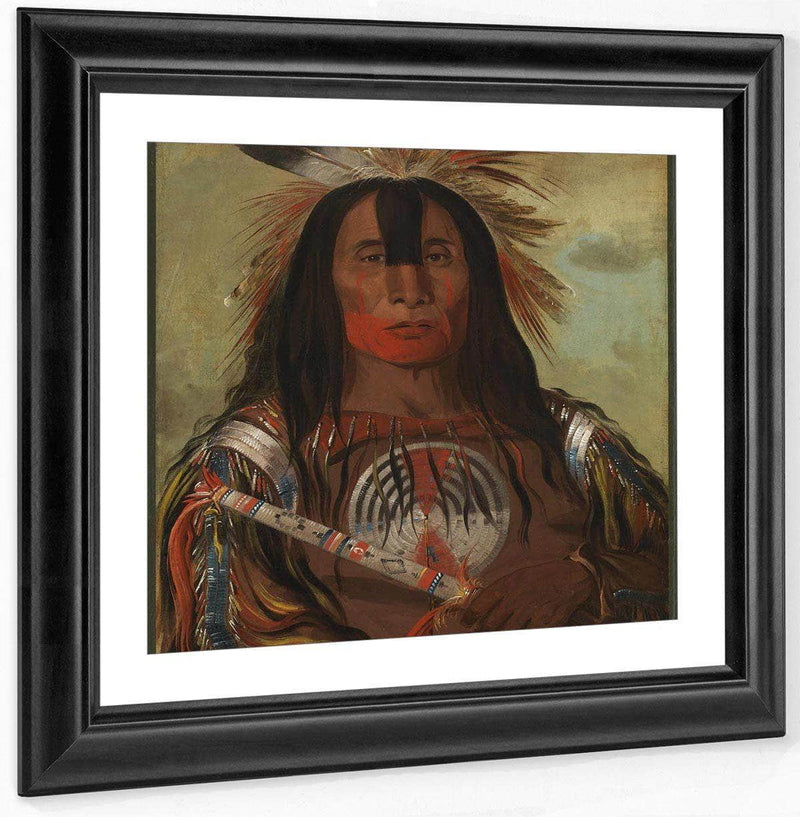 Stu Mick O Súcks, Buffalo Bull's Back Fat, Head Chief, Blood Tribe By George Catlin Fine Art Print