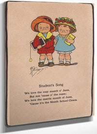 Students Song Illustrated By Grace G Drayton Fine Art Print