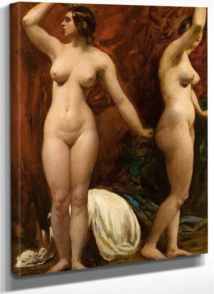 Studies Of A Female Model By William Etty Fine Art Print