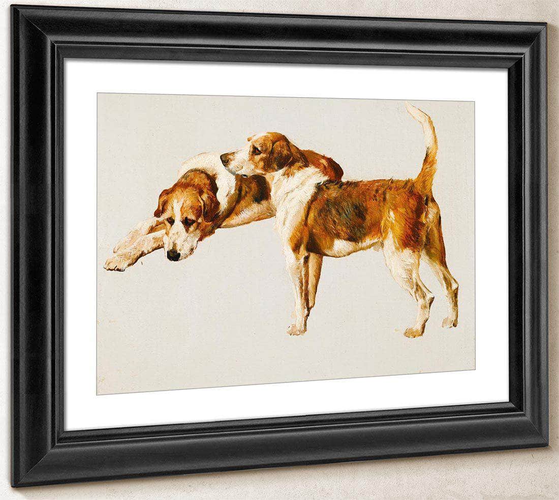 Studies Of A Hound By Arthur Wardle Fine Art Print