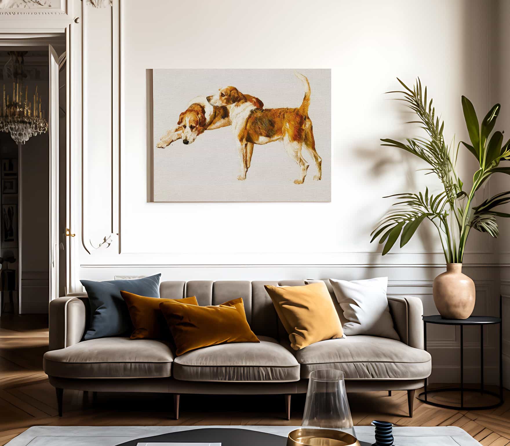 Studies Of A Hound By Arthur Wardle Fine Art Print