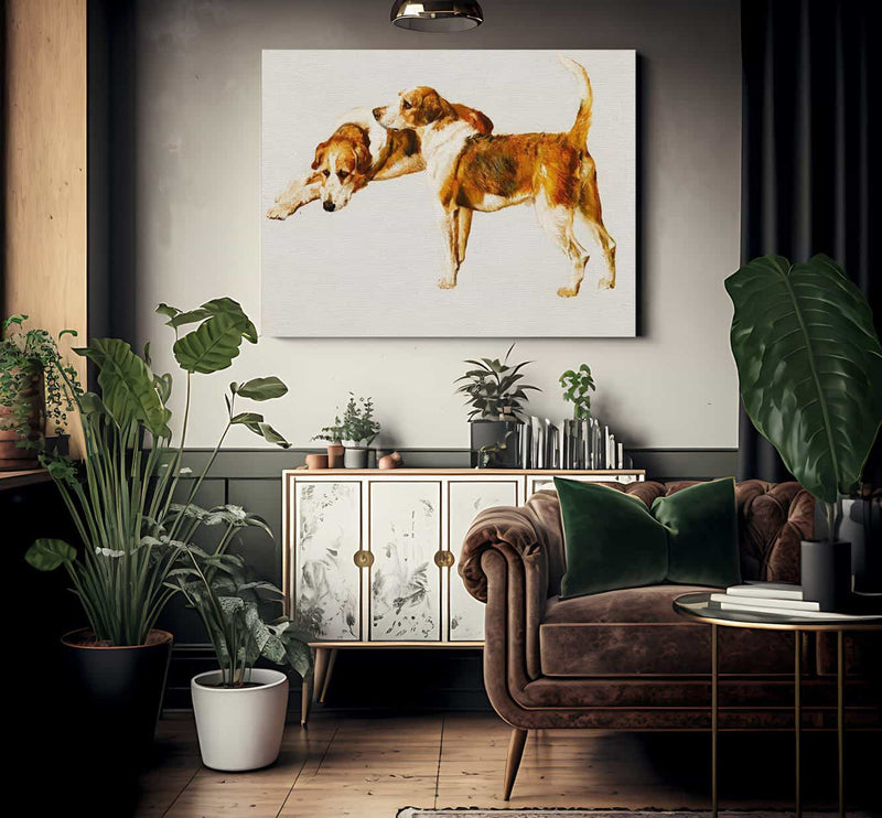 Studies Of A Hound By Arthur Wardle Fine Art Print