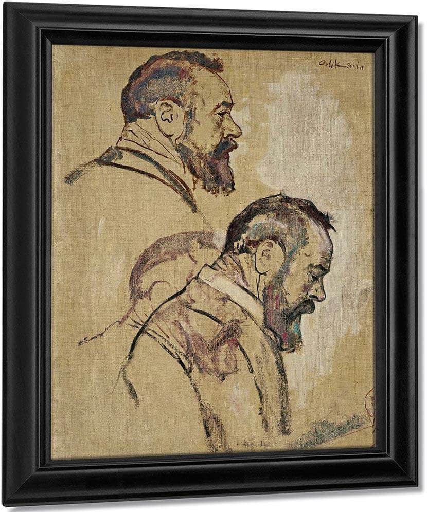 Studies Of Self Portrait 1911 By Ferdinand Hodler Fine Art Print