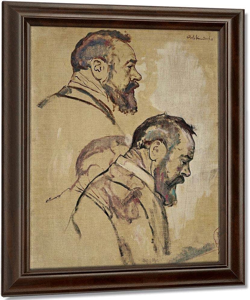 Studies Of Self Portrait 1911 By Ferdinand Hodler Fine Art Print