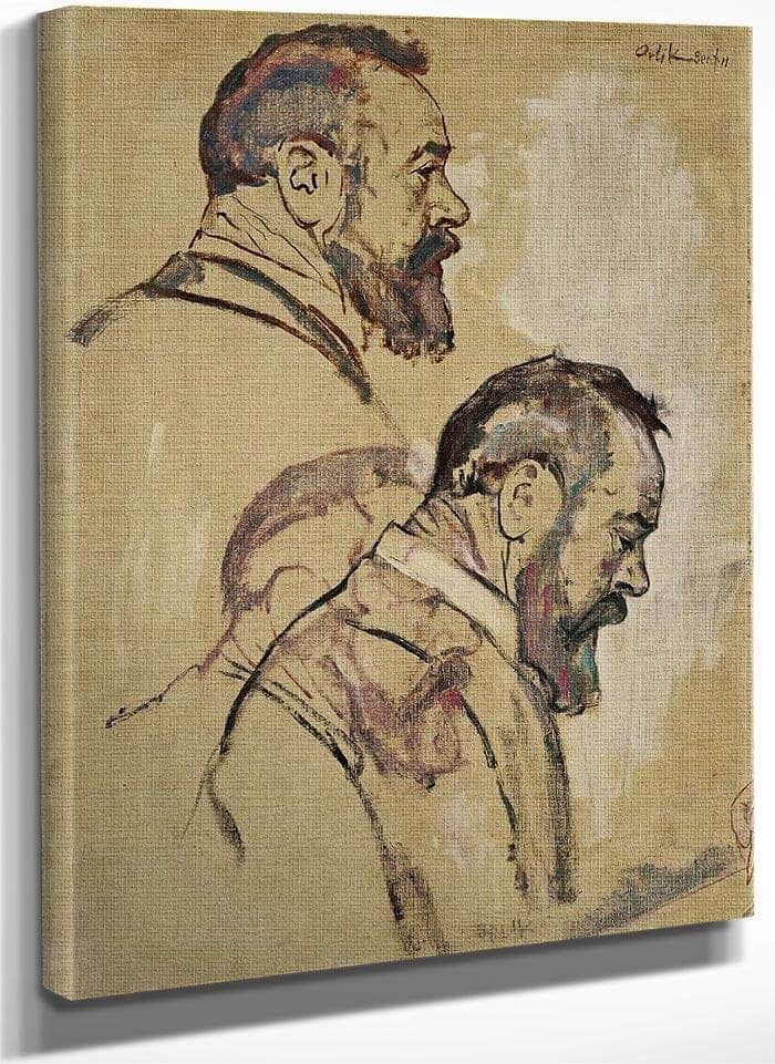Studies Of Self Portrait 1911 By Ferdinand Hodler Fine Art Print