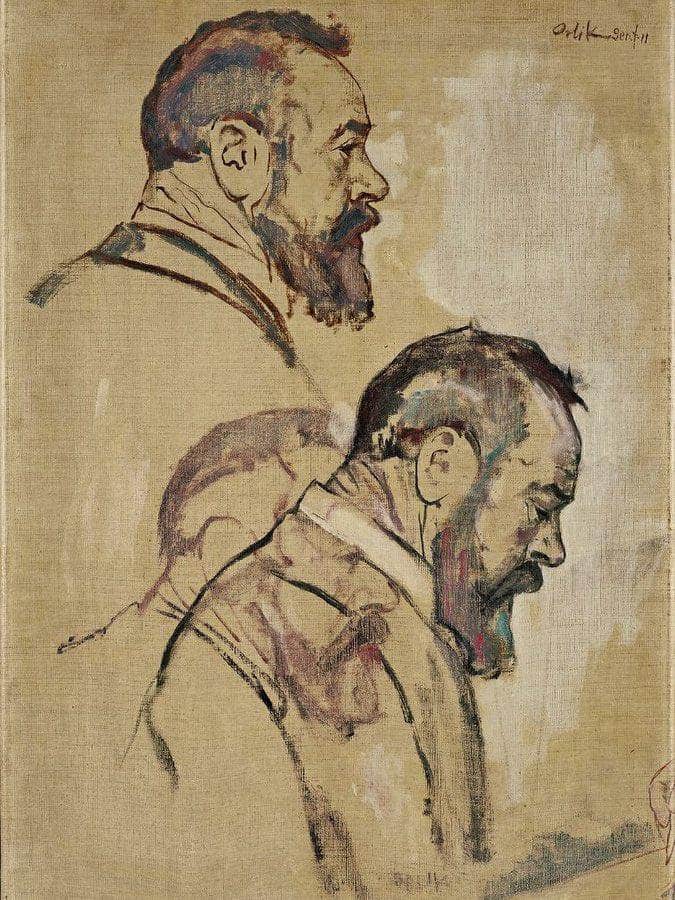 Studies Of Self Portrait 1911 By Ferdinand Hodler Fine Art Print