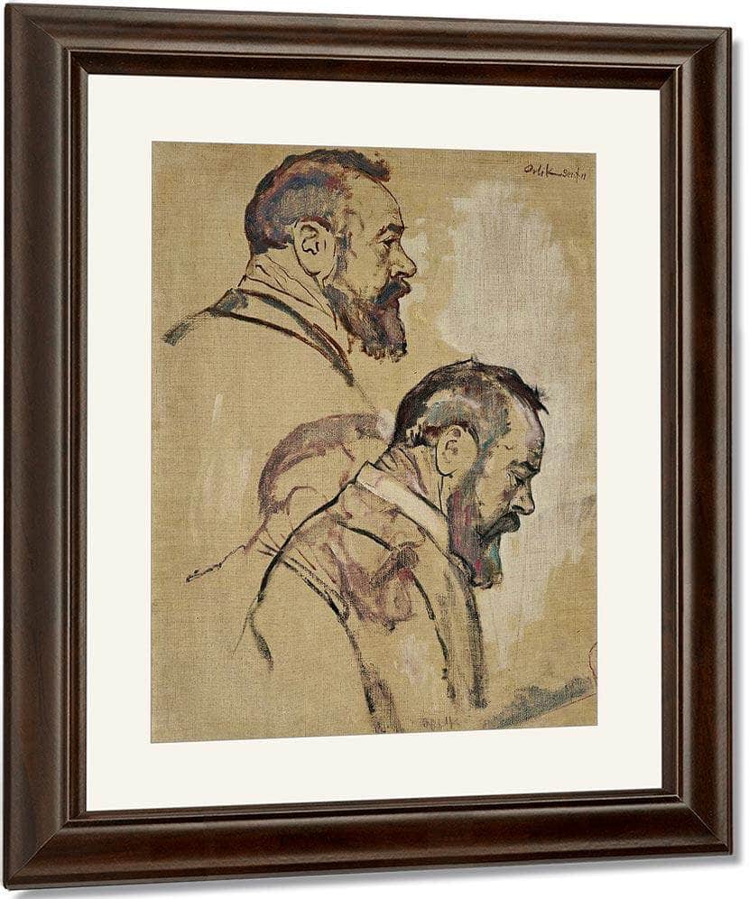 Studies Of Self Portrait 1911 By Ferdinand Hodler Fine Art Print