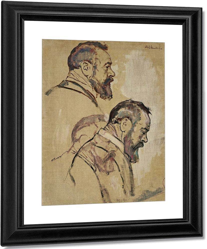 Studies Of Self Portrait 1911 By Ferdinand Hodler Fine Art Print