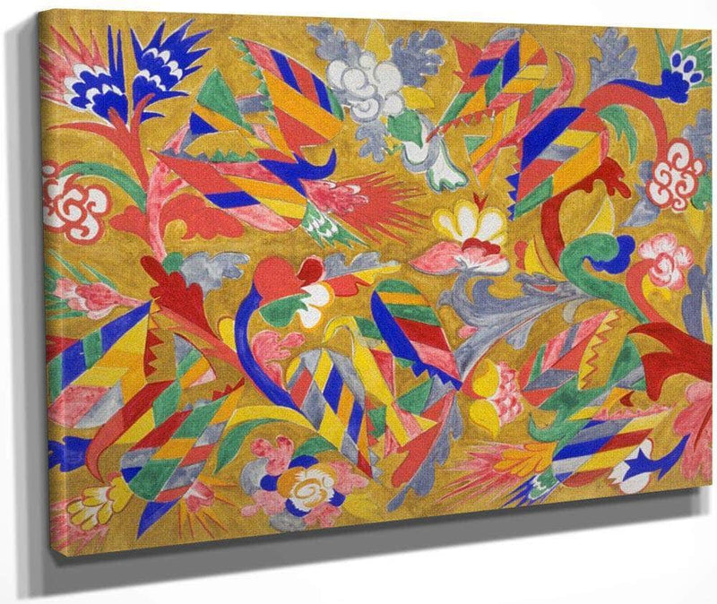 Study For A Curtain For 001039 Le Coq D 001039 Or 001039 1914 By Natalia Goncharova Fine Art Print