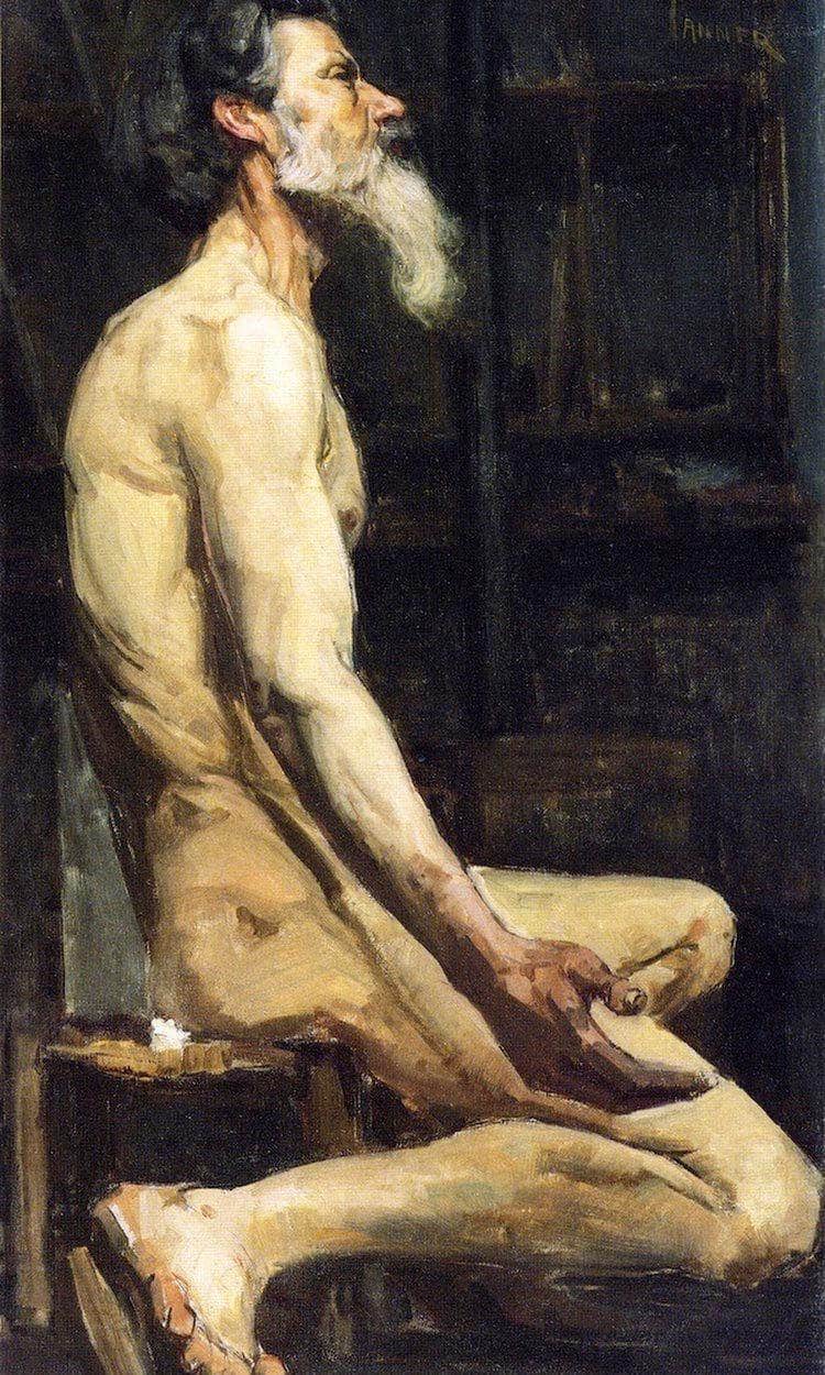 Study For Androcles By Henry Ossawa Tanner Fine Art Print