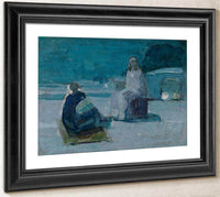 Study For Christ And Nicodemus On A Rooftop By Henry Ossawa Tanner Fine Art Print
