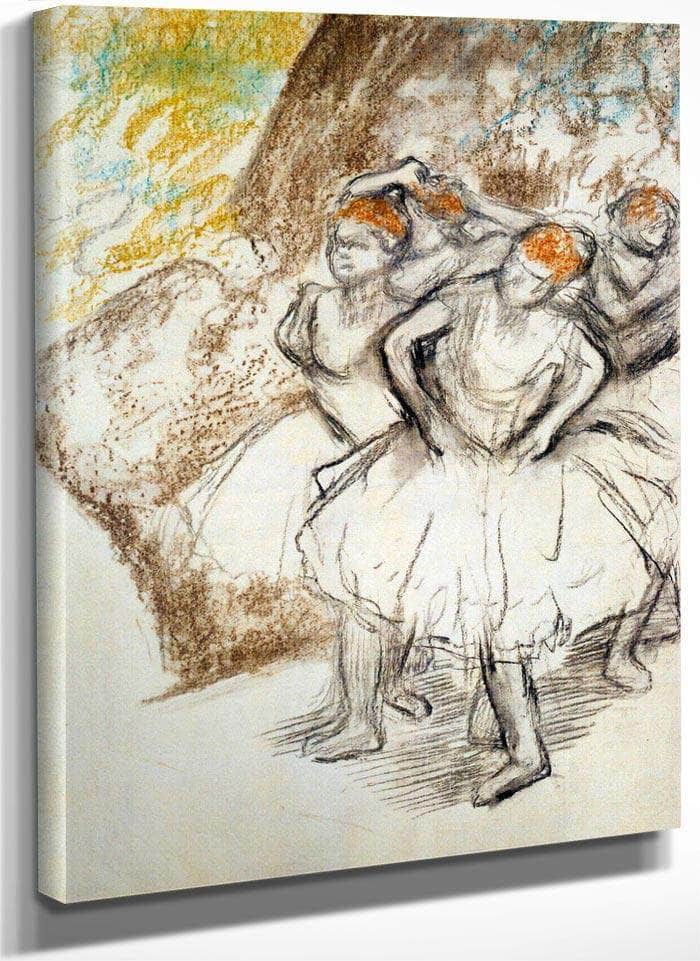 Study For Dancers In Pink By Edgar Degas Fine Art Print