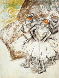 Study For Dancers In Pink By Edgar Degas Fine Art Print