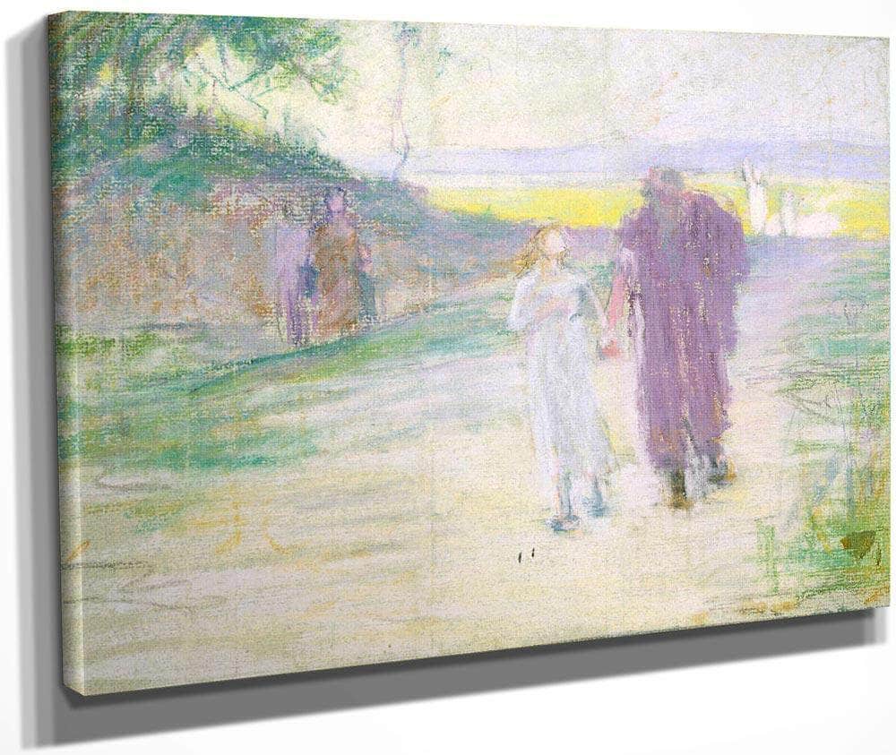 Study For Flight To Egypt By Henry Ossawa Tanner Fine Art Print