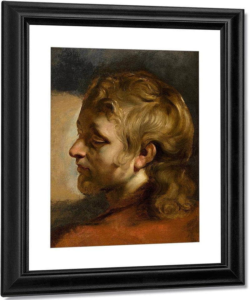 Study For Head Of Saint John The Evangelist 2 By Peter Paul Rubens Fine Art Print