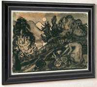 Study For 'In The Garden, Rhubarb Lady' By Nicolai Astrup Fine Art Print