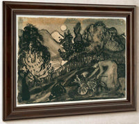 Study For 'In The Garden, Rhubarb Lady' By Nicolai Astrup Fine Art Print