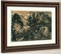 Study For 'In The Garden, Rhubarb Lady' By Nicolai Astrup Fine Art Print