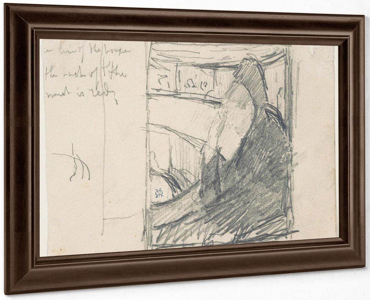 Study For In The Loge By Cassatt Mary Fine Art Print