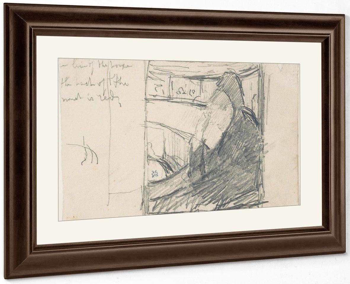 Study For In The Loge By Cassatt Mary Fine Art Print