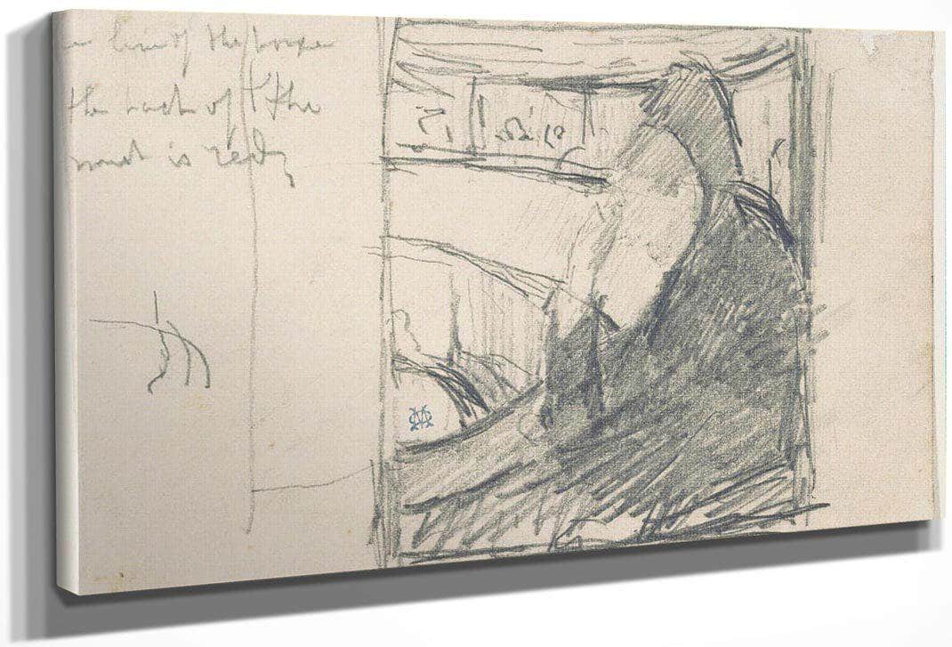 Study For In The Loge By Cassatt Mary Fine Art Print