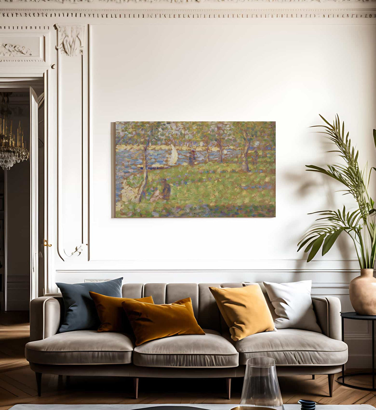 Study For La Grande Jatte By Georges Pierre Seurat Fine Art Print