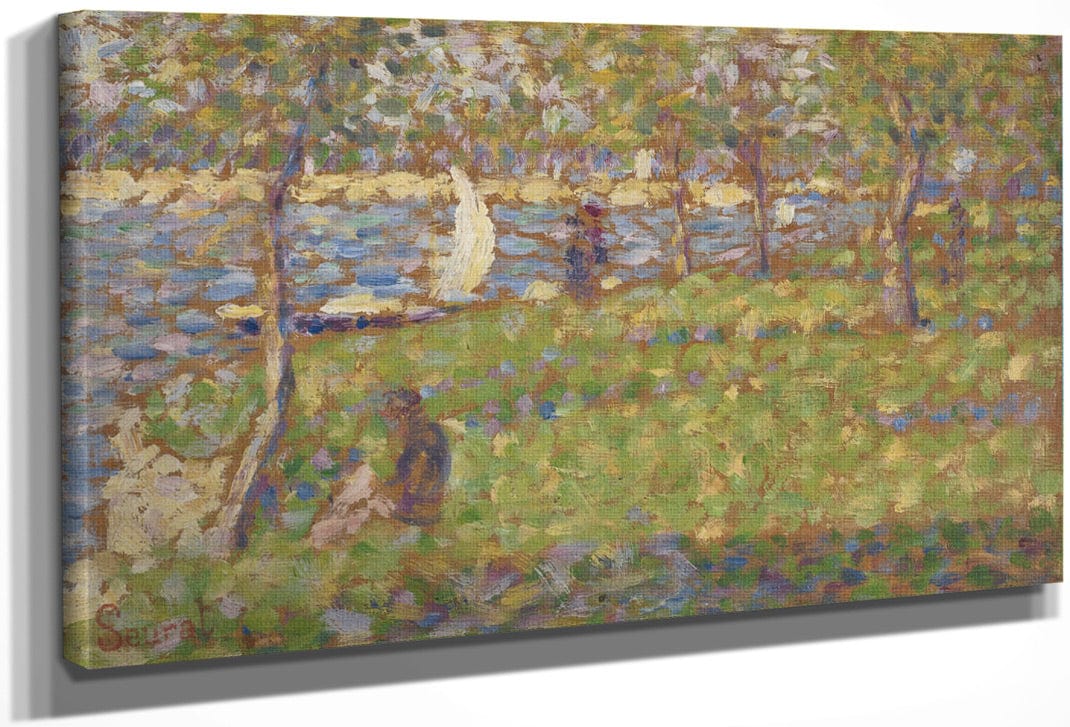 Study For La Grande Jatte By Georges Pierre Seurat Fine Art Print