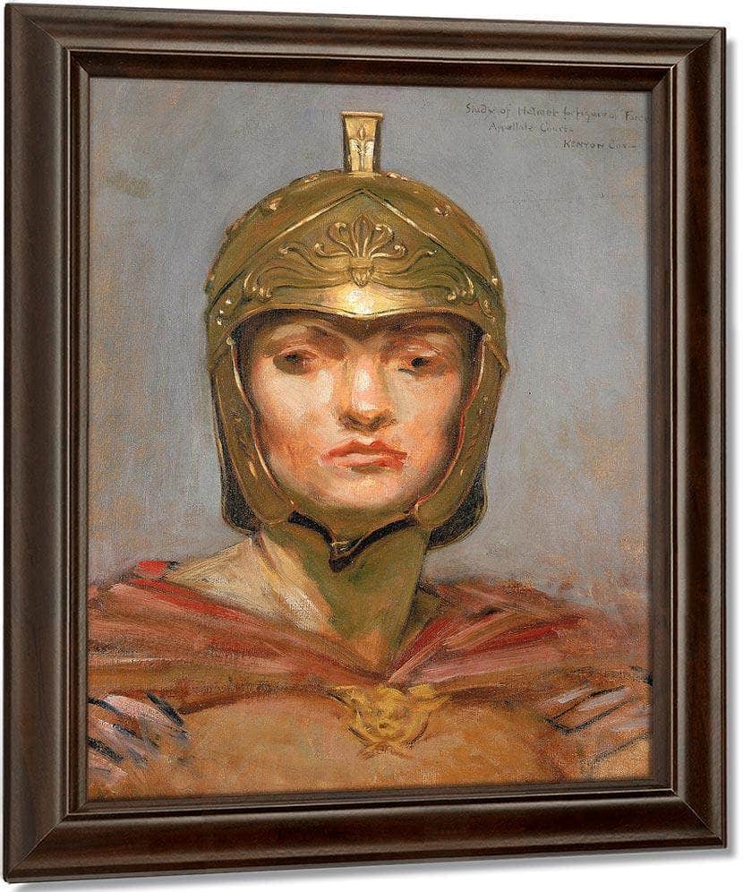 Study For Mural For Appellate Court Building, New York; Statute Law, Helmet For Figure Of Force By Miners In The Sierras Fine Art Print